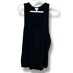 Hanro Knits Yoga Style Black Tank Size XL